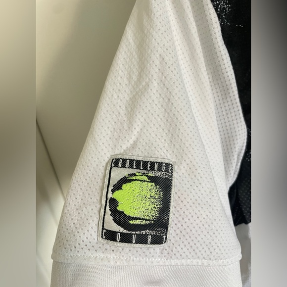 NEW MED Nike Challenge Court Neon Green Teal Splatter Retro Tennis Polo Agassi - Picture 6 of 8